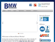 Tablet Screenshot of brownmotorworks.com